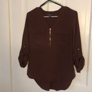 Purple long sleeve shirt